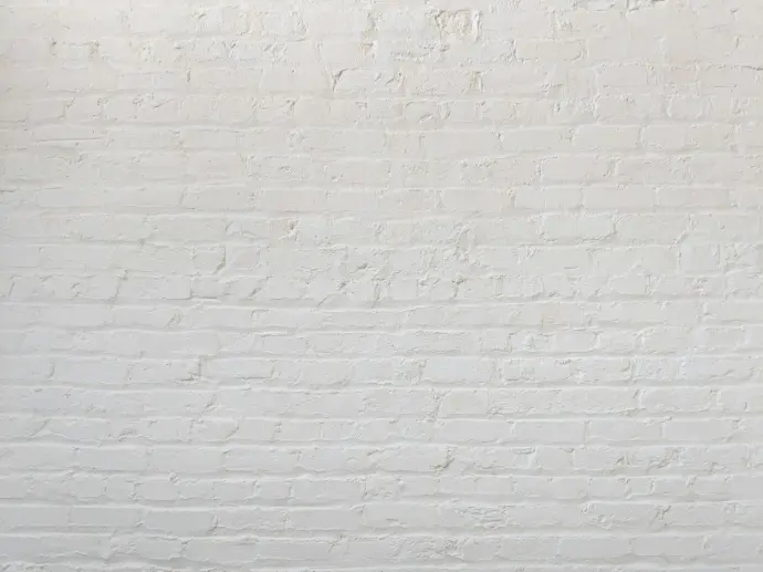 white brick wall